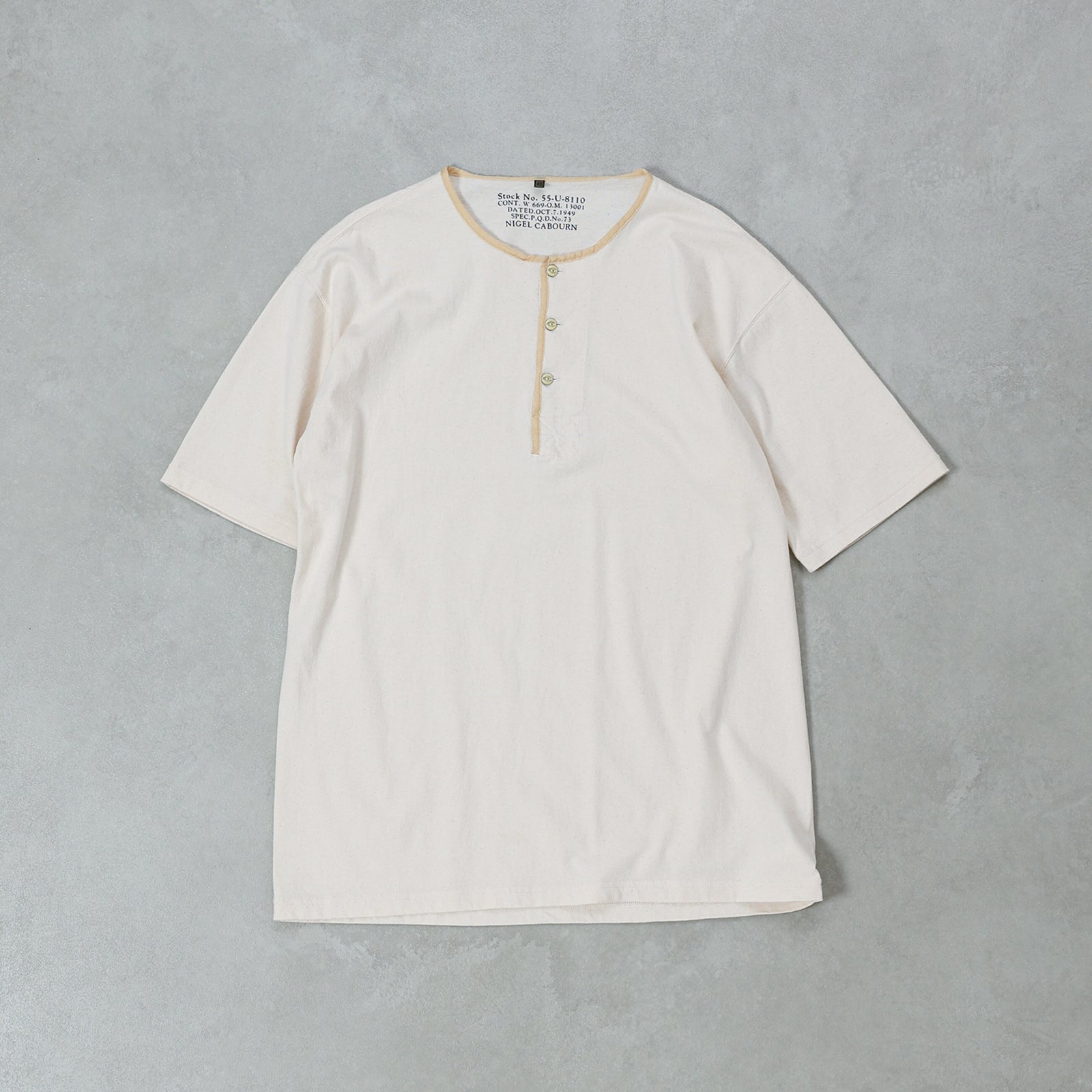 Nigel Cabourn 50s HENLEY NECK SHIRT / 80520021025
