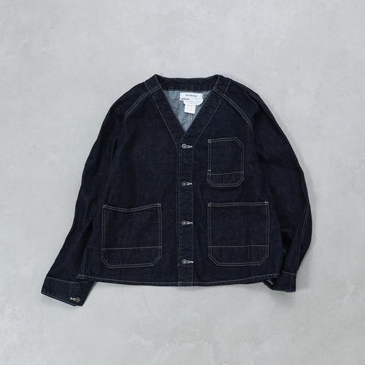 Veritecoeur ノーカラーデニムカバーオール / ST-186