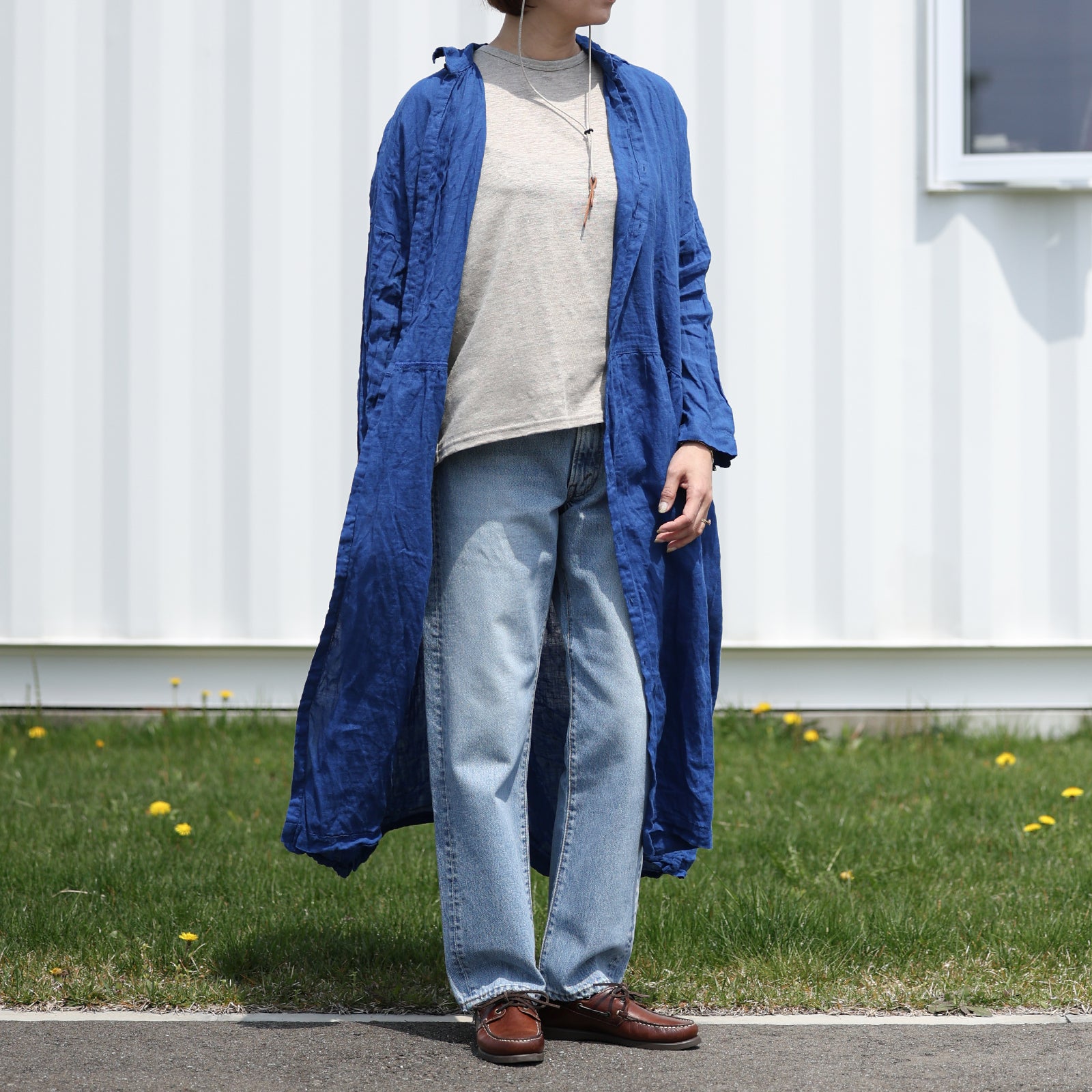 ichi Antiquités フレンチリネンワンピース　
