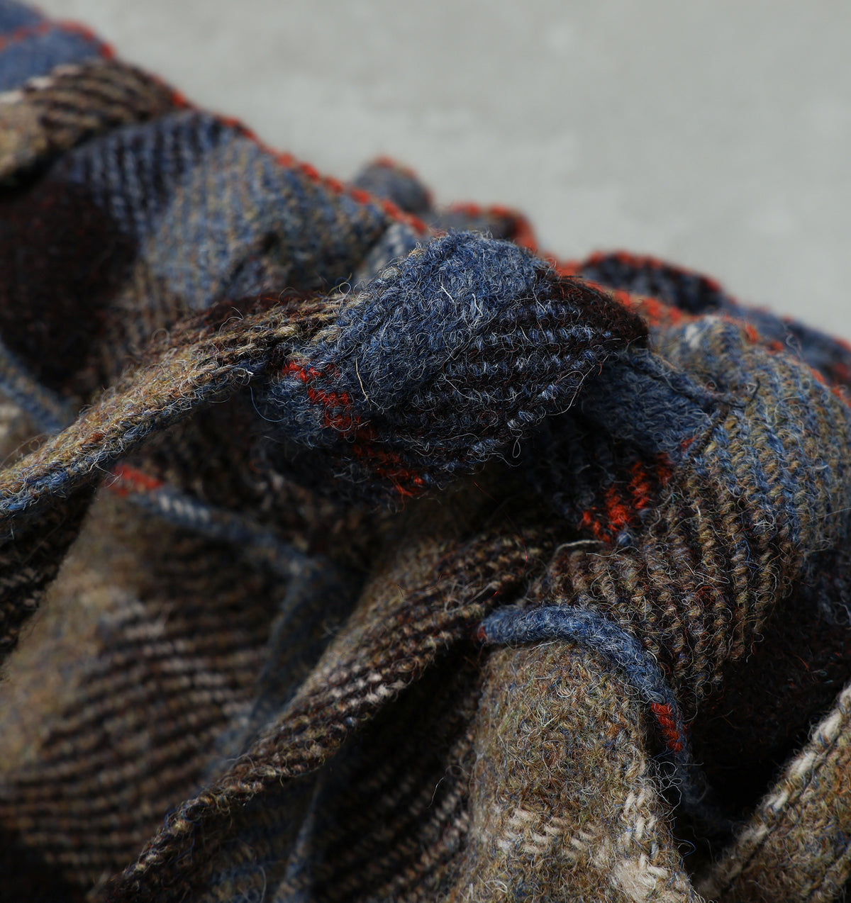 sillage hakama pants plaid harris tweed /