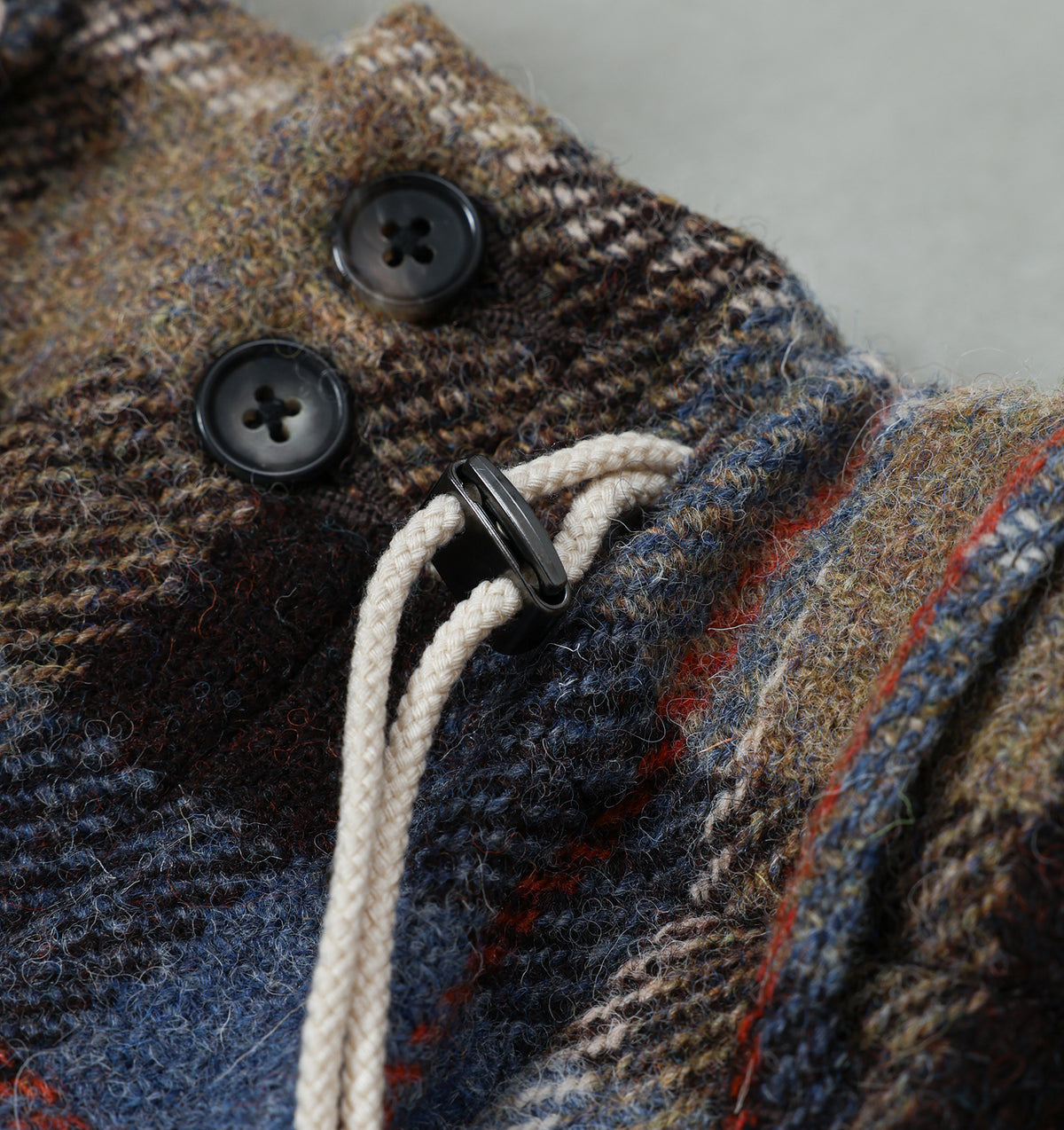 sillage circular pants plaid harris tweed /