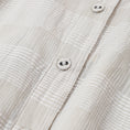 Gallery viewerに画像を読み込む, maison de soil COTTON/SILK SELF FINE CHECK BANDED COLLAR SHIRTS WITH MINI PINTUCK / INMDS26711
