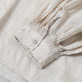 Gallery viewerに画像を読み込む, maison de soil COTTON/SILK SELF FINE CHECK BANDED COLLAR SHIRTS WITH MINI PINTUCK / INMDS26711
