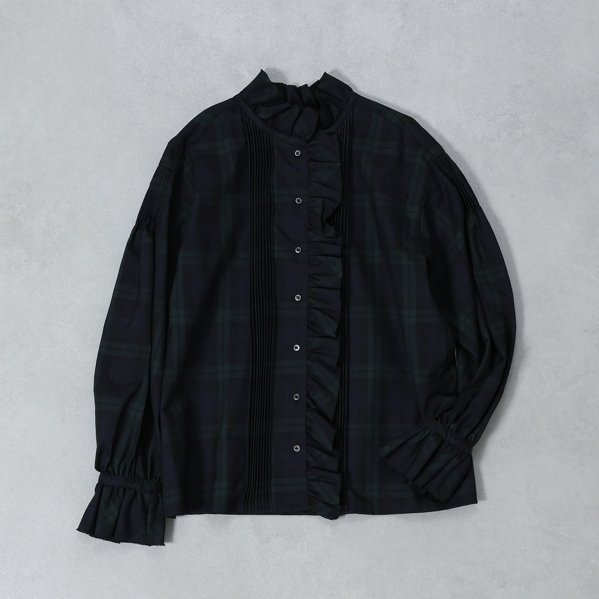 Nigel Cabourn ギャザーカラーブラウス / 80530810101
