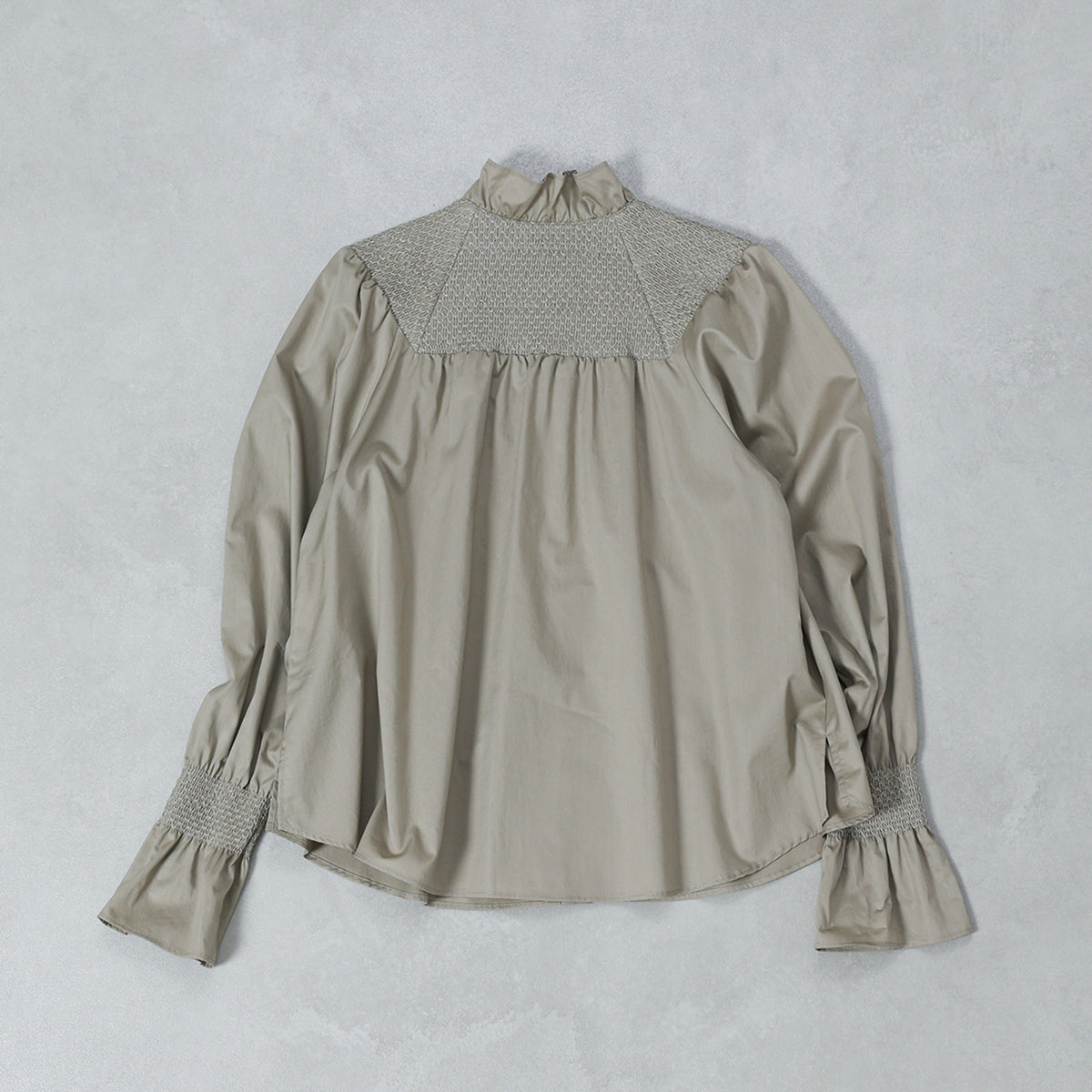 Nigel Cabourn フレンチスモッキングブラウスツイル  / 80530810001