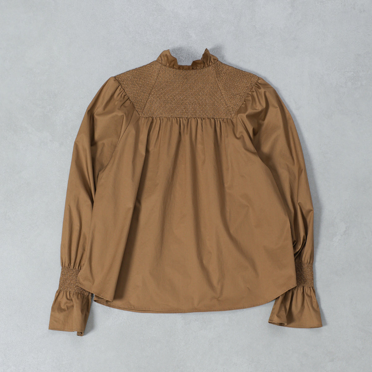 Nigel Cabourn フレンチスモッキングブラウスツイル  / 80530810001