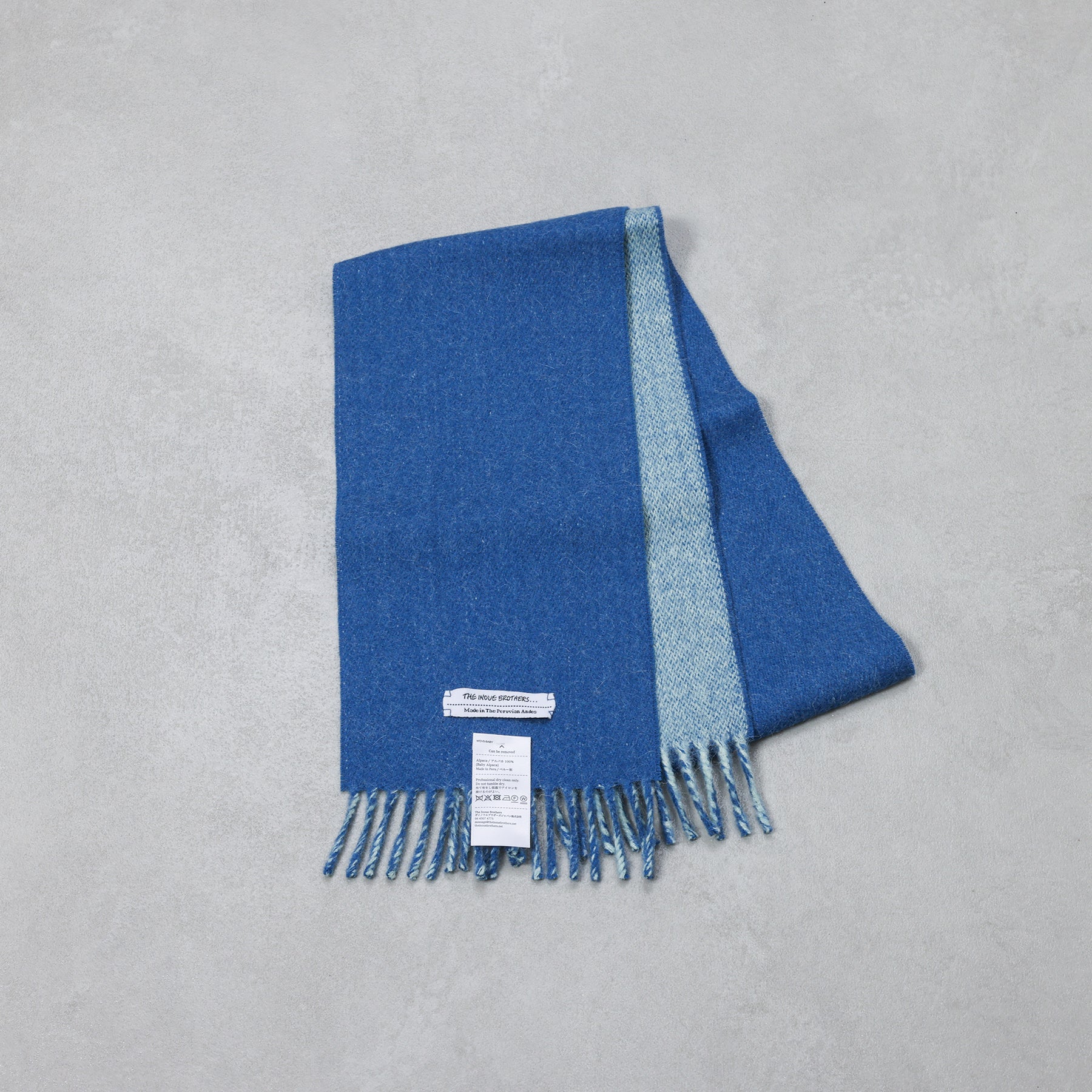 The Inoue Brothers... Two Colour Brushed Neck Scarf  / TIB-ALAC2035ML