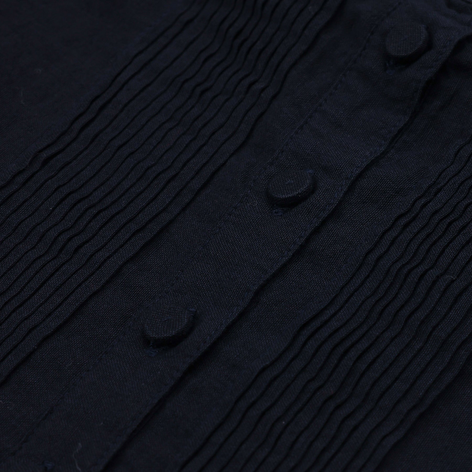 maison de soil back opening stand collar shirt / S4725722000