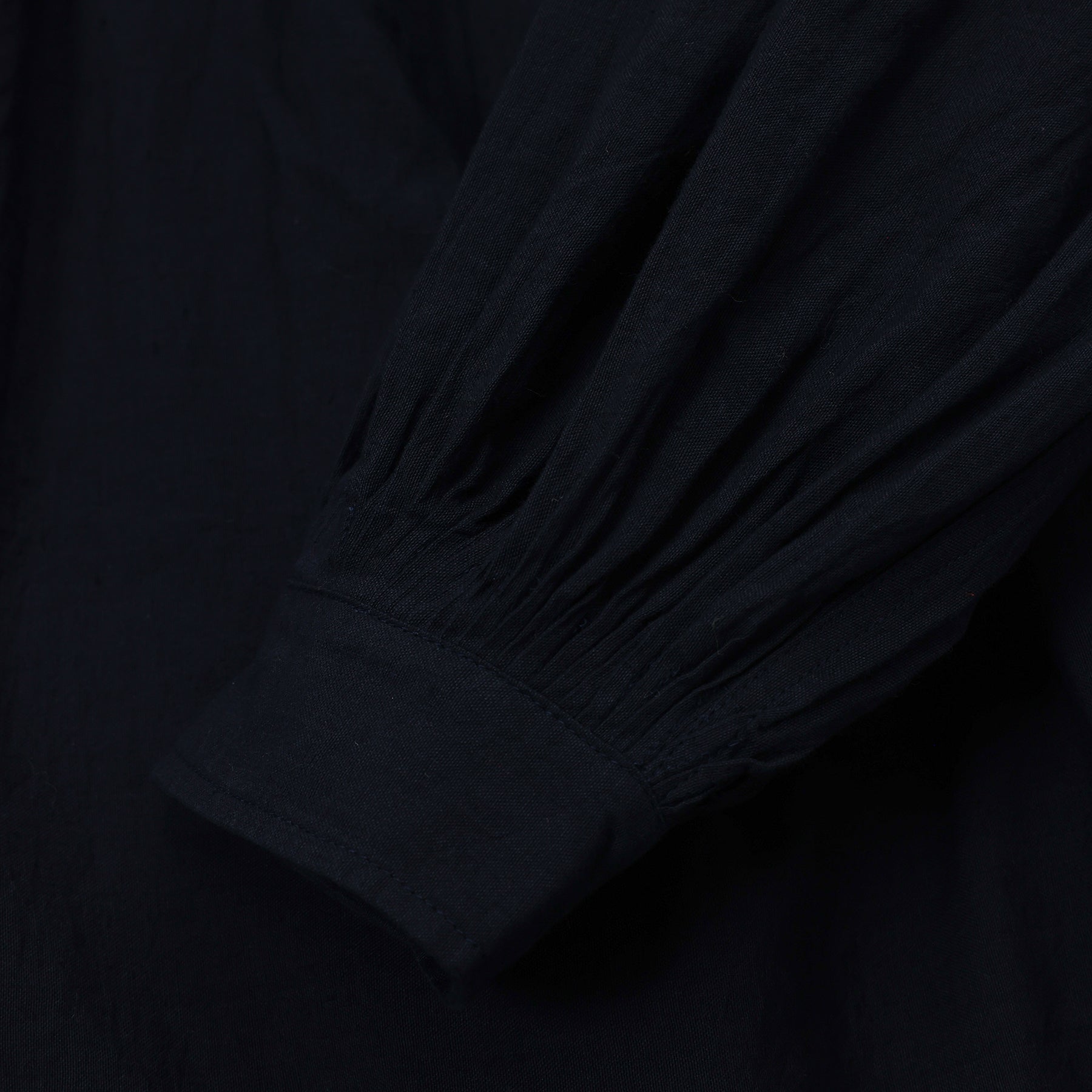 maison de soil back opening stand collar shirt / S4725722000