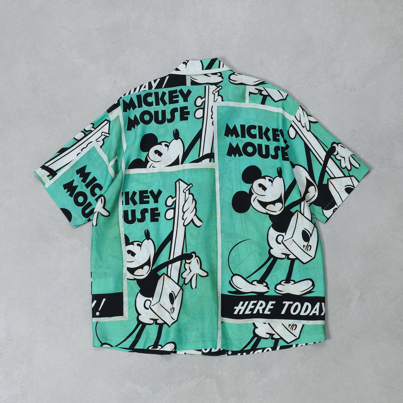 PORTER CLASSIC DISNEY VP / PC ALOHA COLLECTION ALOHA SHIRT / MICKEY & GUITAR / DP-024-3965