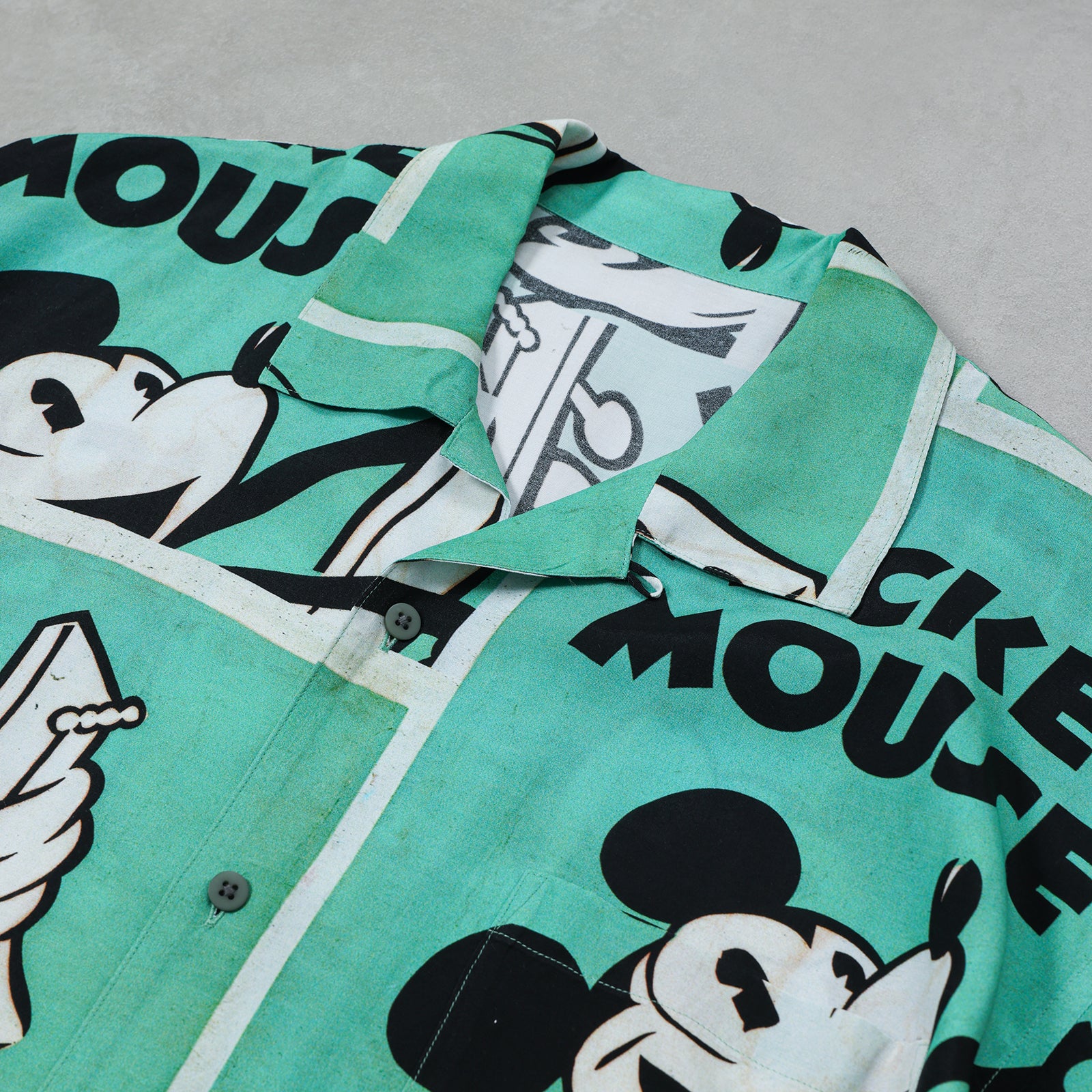 PORTER CLASSIC DISNEY VP / PC ALOHA COLLECTION ALOHA SHIRT / MICKEY & GUITAR / DP-024-3965