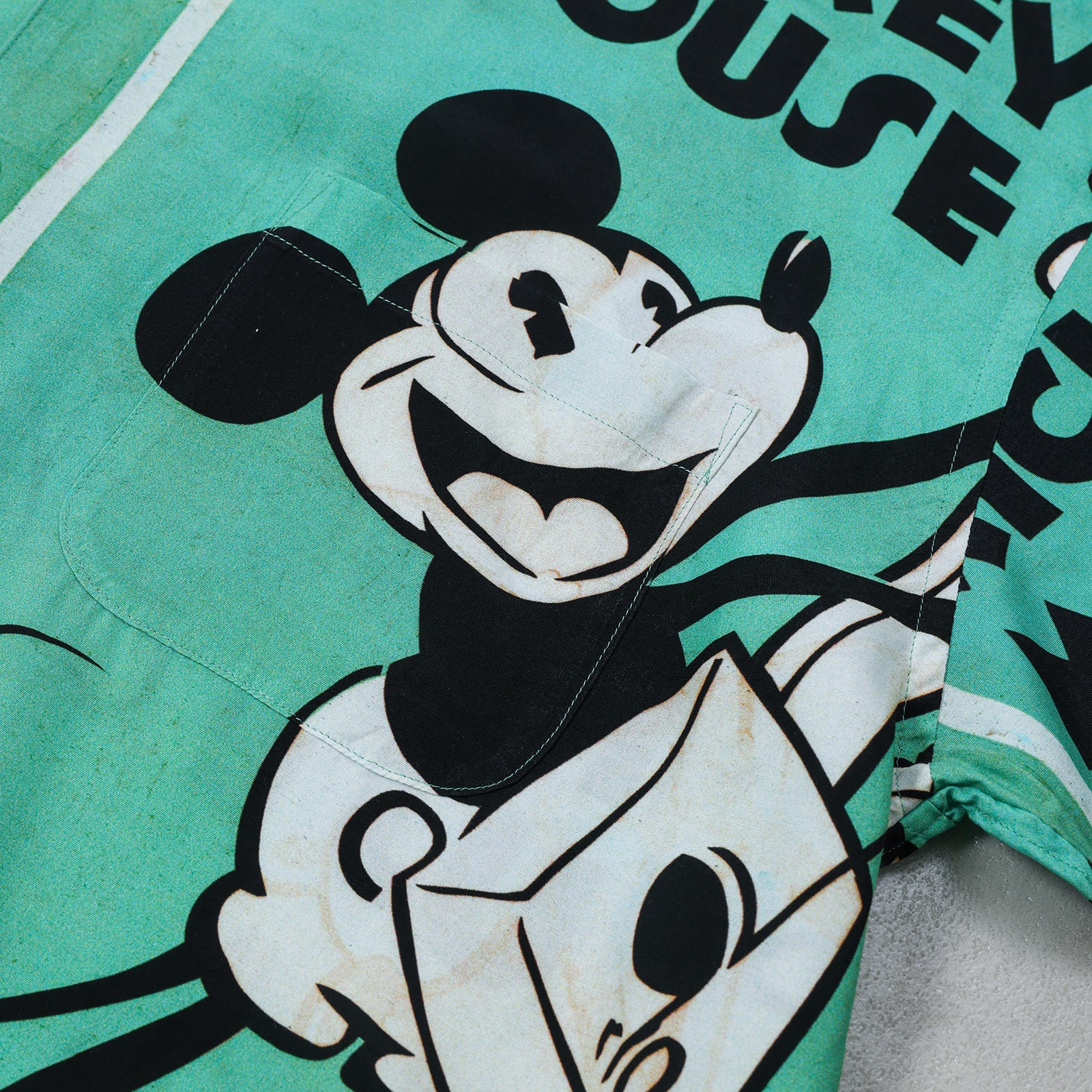 PORTER CLASSIC DISNEY VP / PC ALOHA COLLECTION ALOHA SHIRT / MICKEY & GUITAR / DP-024-3965