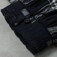 Gallery viewerに画像を読み込む, maison de soil HANDWOVEN HEAVY COTTON UNIQUE GINGHAM CHECK FRILL&PINTUCK SHIRTS WITH LACE / INMDS26742
