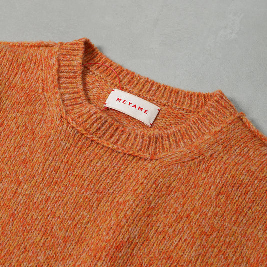 MEYAME OUT LINKING FLUFFY WOOL PULLOVER / MEY-2525
